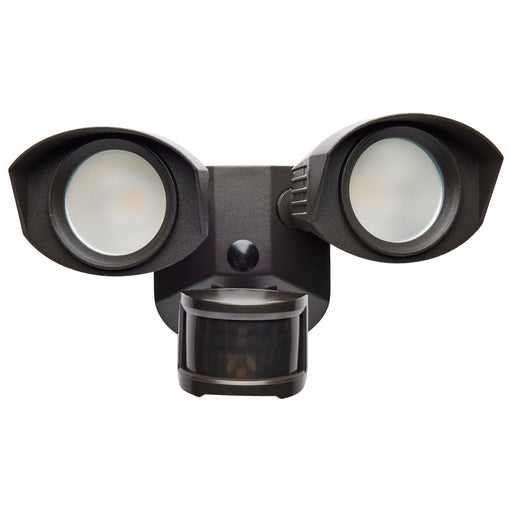 SATCO/NUVO LED Security Light Dual Head Bronze Finish 4000K Motion Sensor (65-219)