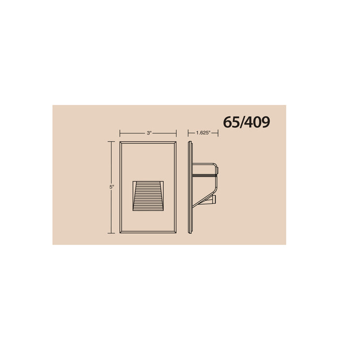 SATCO/NUVO LED Vertical Step Light 3W Gray Finish 120V 3000K (65-409)