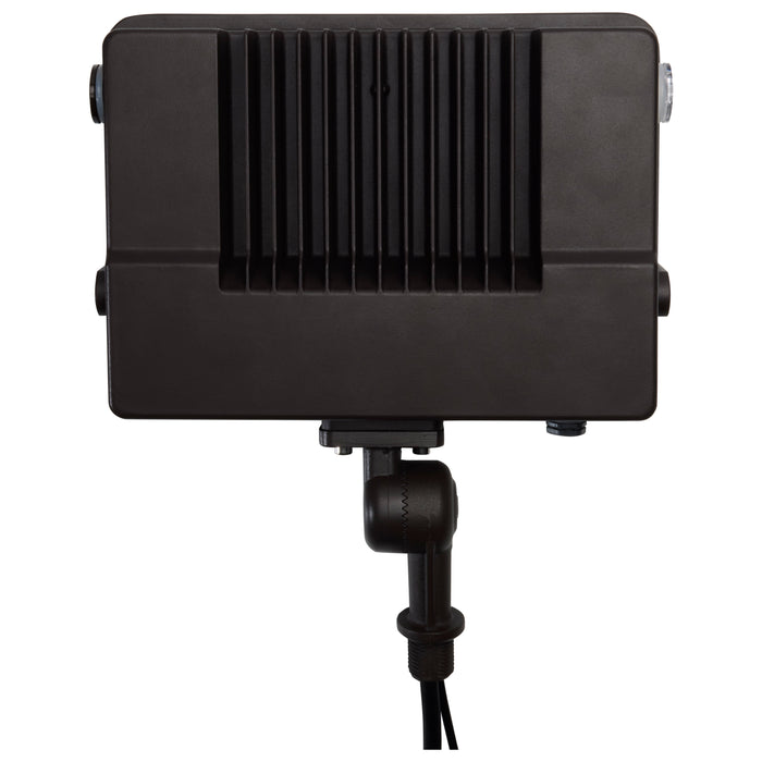 SATCO/NUVO LED Tempered Glass Flood Light With Bypassable Photocell Wattage/CCT Selectable 45W/60W/80W 3000K/4000K/5000K Colorquick/Powerquick Technology Bronze(65-542)