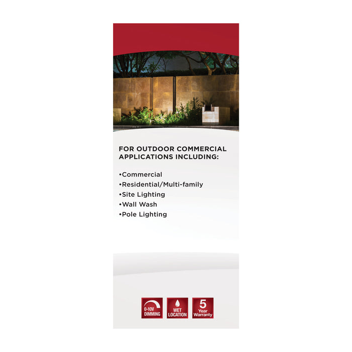 SATCO/NUVO LED Tempered Glass Flood Light With Bypassable Photocell Wattage/CCT Selectable 45W/60W/80W 3000K/4000K/5000K Colorquick/Powerquick Technology Bronze(65-542)