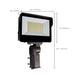 SATCO/NUVO LED Tempered Glass Flood Light With Bypassable Photocell Wattage/CCT Selectable 100W/125W/150W 3000K/4000K/5000K Colorquick/Powerquick Technology Bronze (65-543)