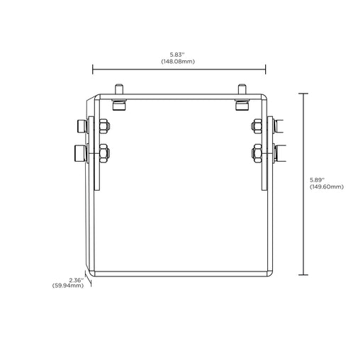 SATCO/NUVO Trunnion Mount For 65-543 Tempered Glass Flood Light Bronze (65-545)