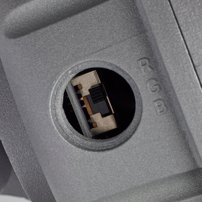 SATCO/NUVO LED Adjustable Vapor Tight Fixture 20W RGB Selectable Gray Finish (65-551)