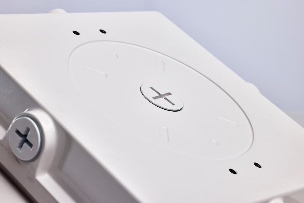 SATCO/NUVO LED Wide Beam Angle Canopy Square Wattage/CCT Selectable 20W/30W/45W 3000K/4000K/5000K 120-277V 80 CRI 0-10V Dimming White (65-634)