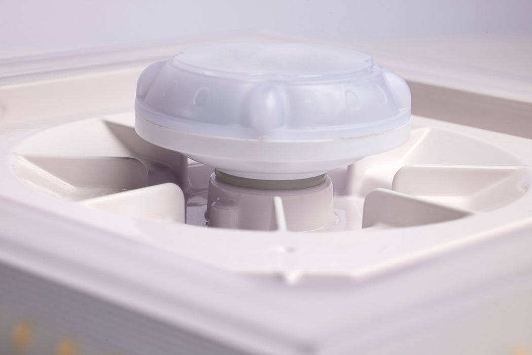 SATCO/NUVO LED Wide Beam Angle Canopy Square Wattage/CCT Selectable 60W/75W/90W 3000K/4000K/5000K 120-277V 80 CRI 0-10V Dimming White (65-635)