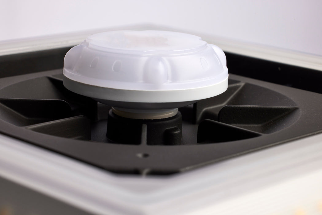 SATCO/NUVO LED Wide Beam Angle Canopy Square Wattage/CCT Selectable 20W/30W/45W 3000K/4000K/5000K 120-277V 80 CRI 0-10V Dimming Black (65-636)