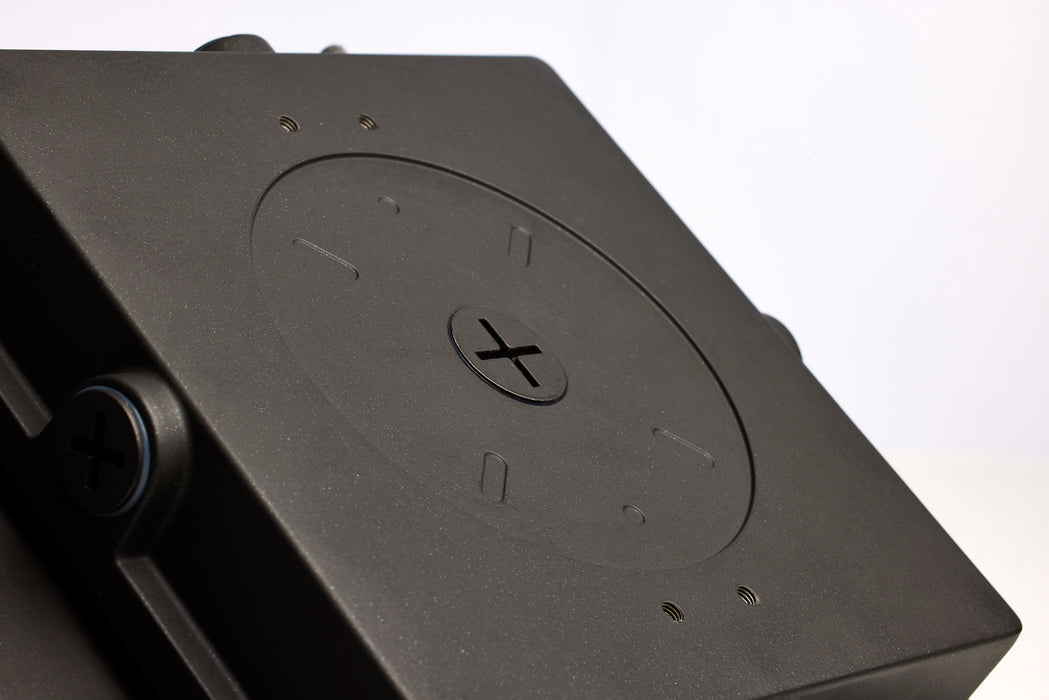 SATCO/NUVO LED Wide Beam Angle Canopy Square Wattage/CCT Selectable 20W/30W/45W 3000K/4000K/5000K 120-277V 80 CRI 0-10V Dimming Black (65-636)