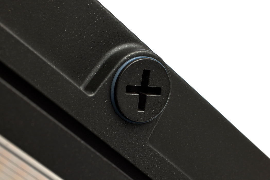 SATCO/NUVO LED Wide Beam Angle Canopy Square Wattage/CCT Selectable 60W/75W/90W 3000K/4000K/5000K 120-277V 80 CRI 0-10V Dimming Black (65-637)