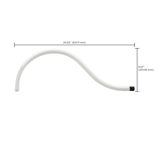 SATCO/NUVO LED Gooseneck 24 Inch Accessory Arm White Finish (65-657)