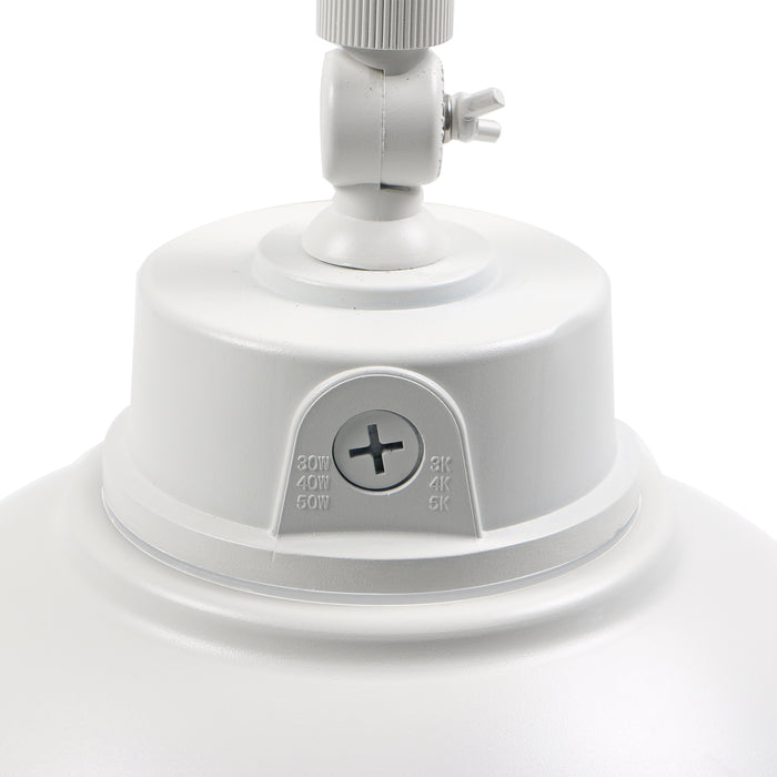 SATCO/NUVO LED Gooseneck 30W/40W/50W CCT Selectable 3000K/4000K/5000K White 120-277V With Photocell (65-660)