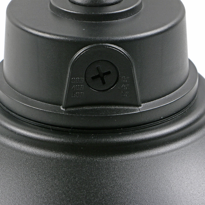 SATCO/NUVO LED Gooseneck 30W/40W/50W CCT Selectable 3000K/4000K/5000K Black 120-277V With Photocell (65-661)