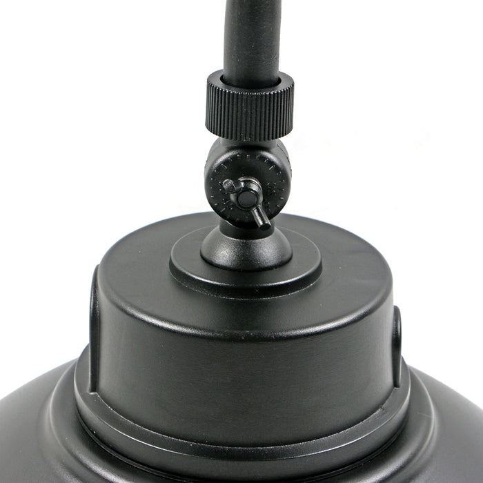 SATCO/NUVO LED Gooseneck 30W/40W/50W CCT Selectable 3000K/4000K/5000K Black 120-277V With Photocell (65-661)