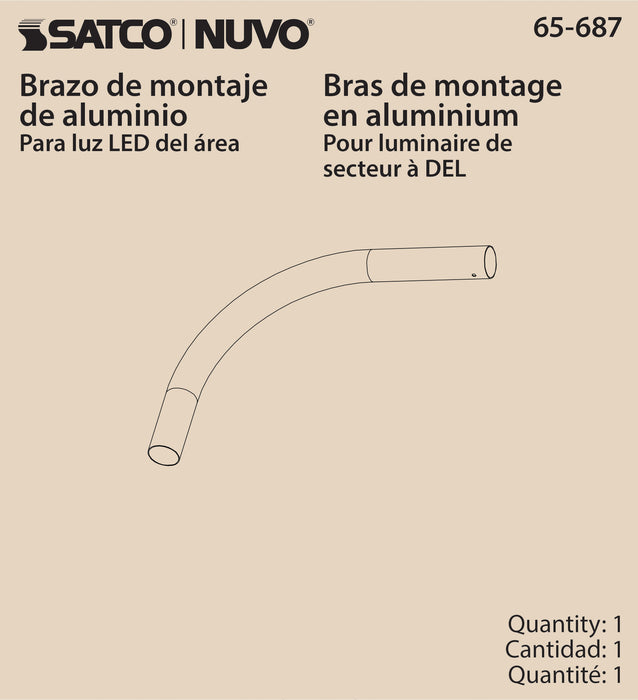 SATCO/NUVO Outdoor Area Light Mounting Arm (65-687)