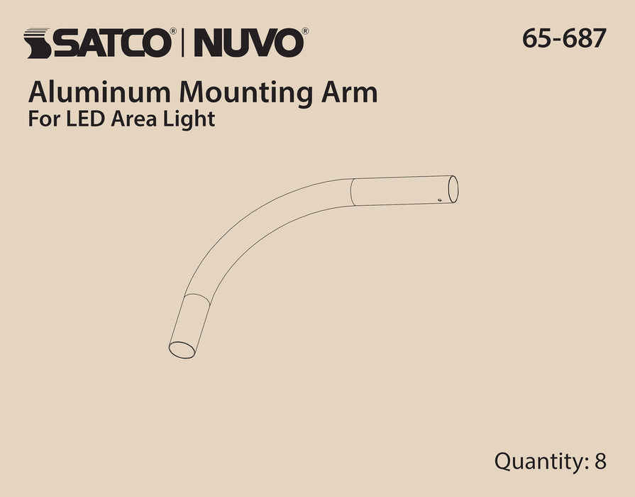 SATCO/NUVO Outdoor Area Light Mounting Arm (65-687)