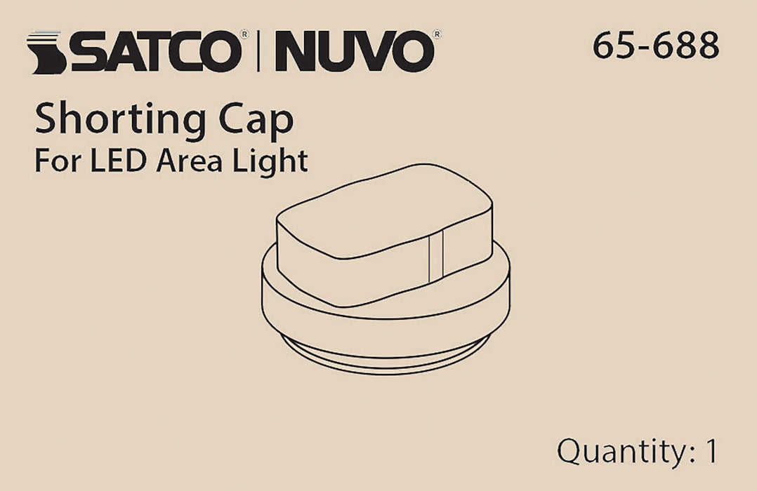 SATCO/NUVO LED Area Light Shorting Cap (65-688)