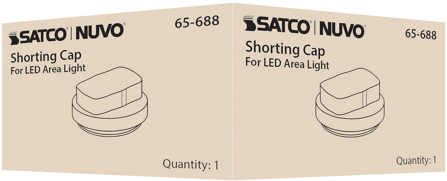 SATCO/NUVO LED Area Light Shorting Cap (65-688)