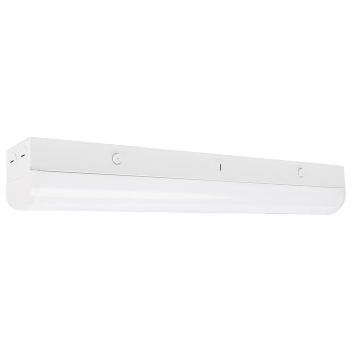 SATCO/NUVO LED 2 Foot Linear Strip Light 20W White Finish CCT Selectable 100-277V Integrated EM And Sensor (65-698)