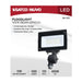 SATCO/NUVO 15W LED DOB Tempered Glass Flood Light 4000K 1695Lm 80 CRI Non-Dimmable 120V Bronze (65-725)