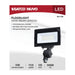SATCO/NUVO 15W LED DOB Tempered Glass Flood Light 5000K 1725Lm 80 CRI Non-Dimmable 120V Bronze (65-726)