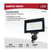 SATCO/NUVO 50W LED DOB Tempered Glass Flood Light 5000K 5750Lm 80 CRI Non-Dimmable 120V Bronze (65-730)