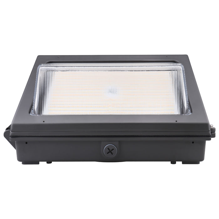 SATCO/NUVO Emergency Architectural LED Wall Pack CCT Selectable 3000K/4000K/5000K Wattage Adjustable Bypassable Photocell 120-277V (65-754)