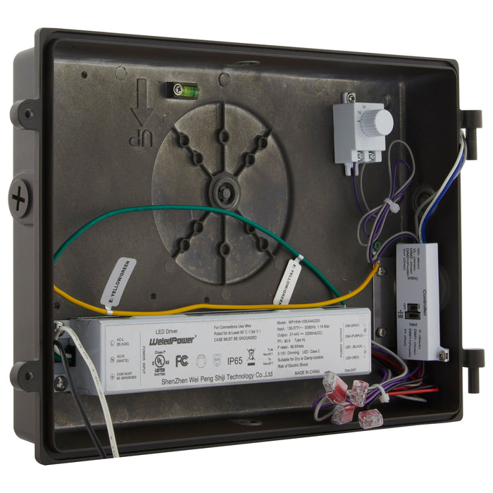 SATCO/NUVO Emergency Architectural LED Wall Pack CCT Selectable 3000K/4000K/5000K Wattage Adjustable Bypassable Photocell 120-277V (65-754)