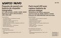 SATCO/NUVO Emergency Architectural LED Wall Pack CCT Selectable 3000K/4000K/5000K Wattage Adjustable Bypassable Photocell 120-277V (65-754)