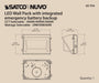 SATCO/NUVO Emergency Architectural LED Wall Pack CCT Selectable 3000K/4000K/5000K Wattage Adjustable Bypassable Photocell 120-277V (65-754)