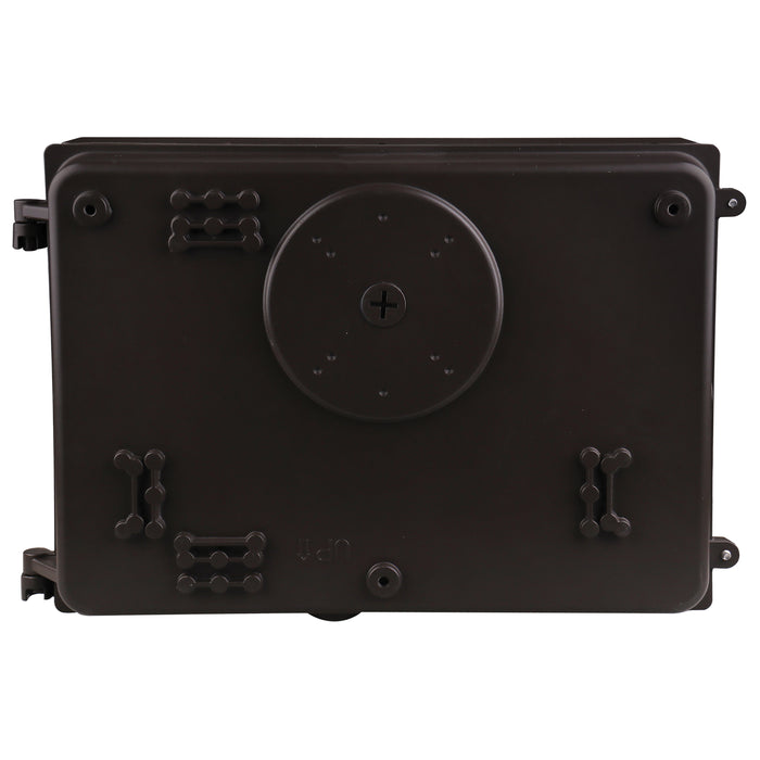 SATCO/NUVO Emergency LED Cutoff Wall Pack CCT Selectable 3000K/4000K/5000K Wattage Adjustable Bypassable Photocell 120-277V (65-762)