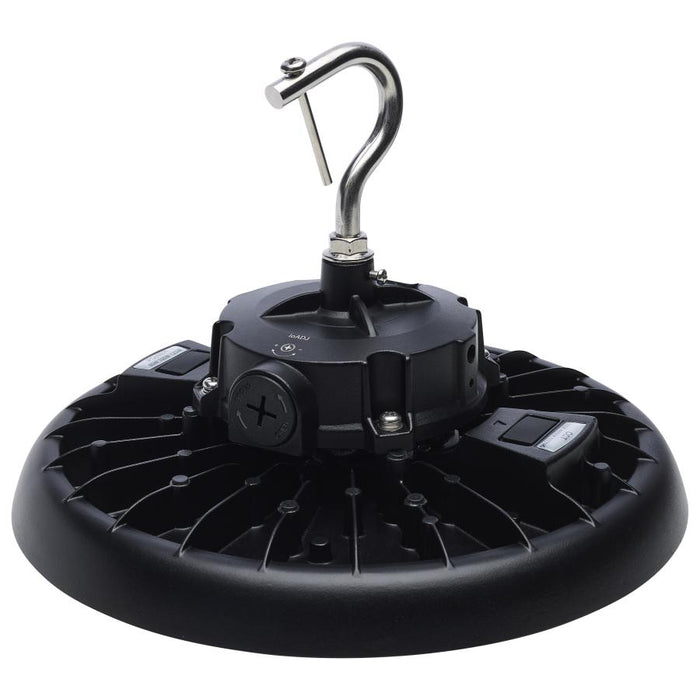 SATCO/NUVO LED UFO High Bay Wattage/CCT Selectable 80W/100W/120W 3000K/4000K/5000K 120-347V Black Finish (65-770R3)