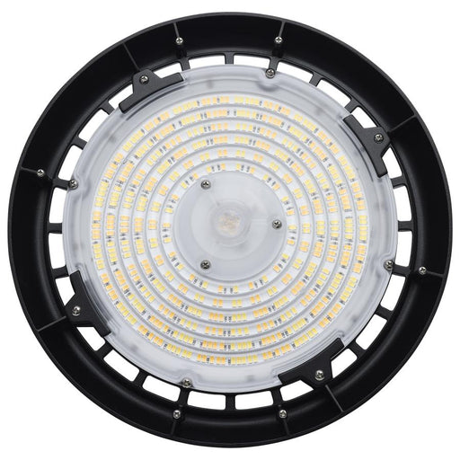 SATCO/NUVO LED UFO High Bay Wattage/CCT Selectable 80W/100W/120W 3000K/4000K/5000K 120-347V Black Finish (65-770R3)