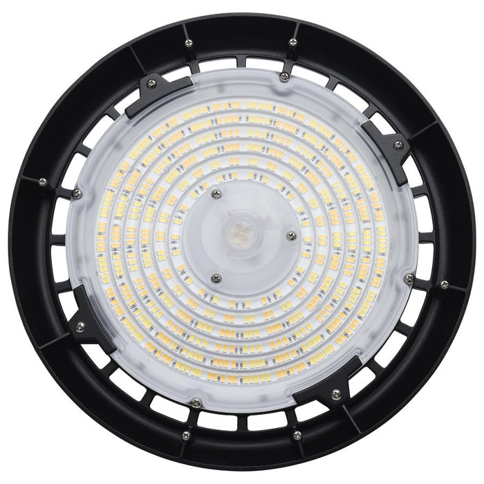 SATCO/NUVO LED UFO High Bay Wattage/CCT Selectable 80W/100W/120W 3000K/4000K/5000K 120-347V Black Finish (65-770R3)