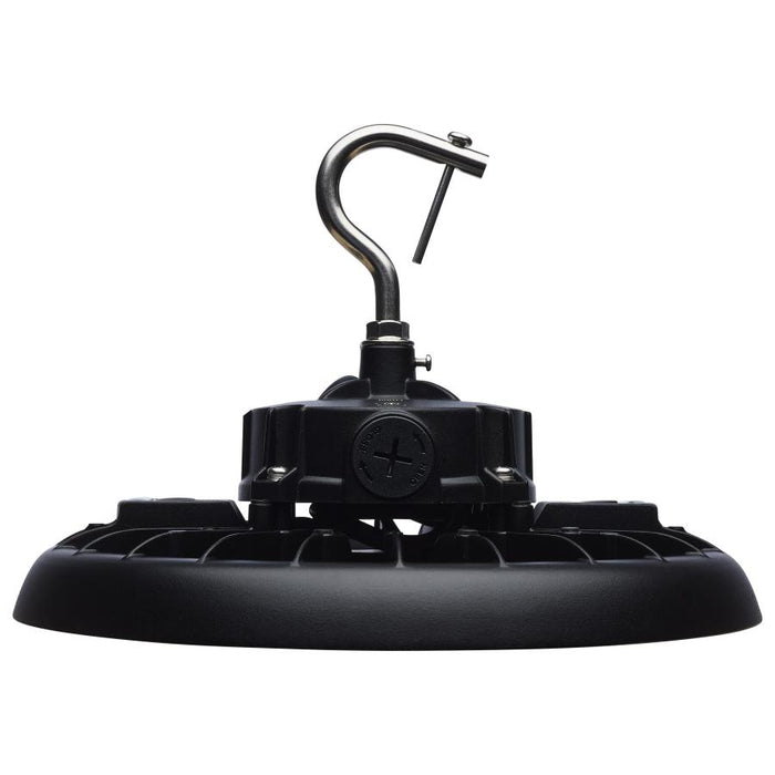 SATCO/NUVO LED UFO High Bay Wattage/CCT Selectable 80W/100W/120W 3000K/4000K/5000K 120-347V Black Finish (65-770R3)