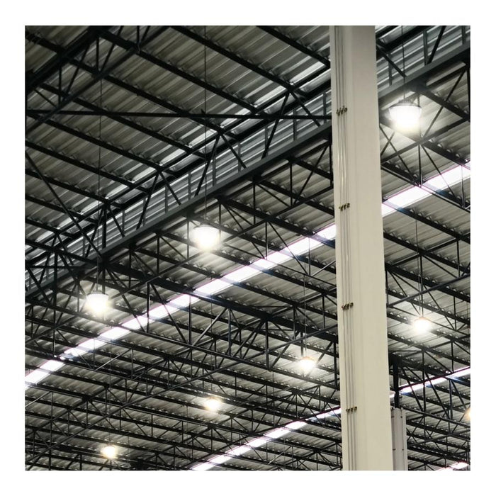 SATCO/NUVO LED UFO High Bay Wattage/CCT Selectable 80W/100W/120W 3000K/4000K/5000K 120-347V Black Finish (65-770R3)