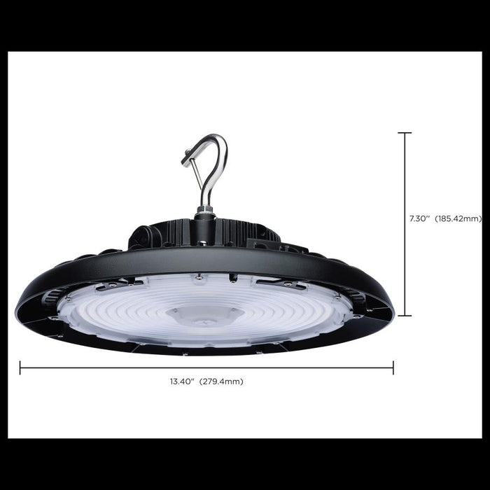 SATCO/NUVO LED UFO High Bay Wattage/CCT Selectable 150W/175W/200W 3000K/4000K/5000K 120-347V Black Finish (65-771R3)