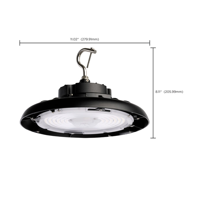 SATCO/NUVO 100W UFO LED High Bay 5000K 14400Lm 120-277V Black Finish (65-782R2)