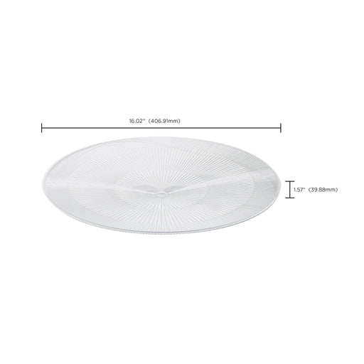 SATCO/NUVO Add-On Bottom Diffuser For 100W And 150W Gen 2 UFO LED High Bay Fixtures Must Be Used In Conjunction With 65-789 PC Shade (65-790)