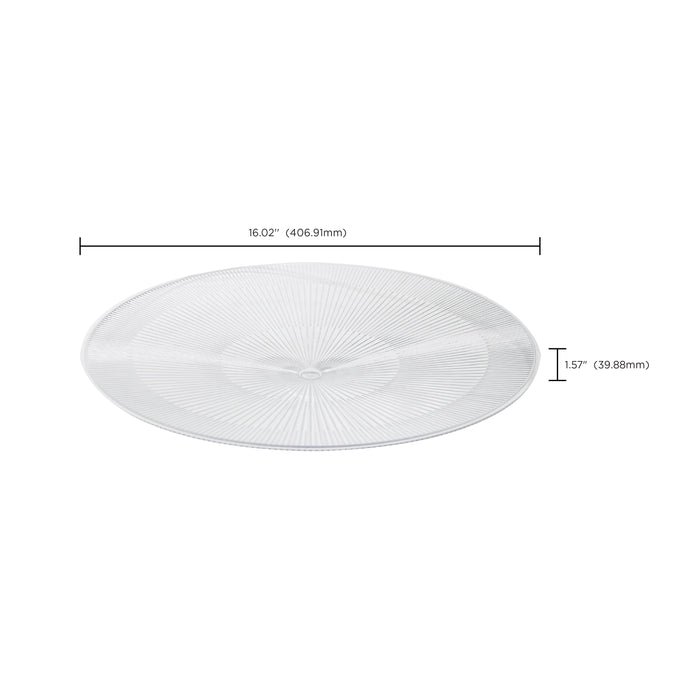 SATCO/NUVO Add-On Bottom Diffuser For 100W And 150W Gen 2 UFO LED High Bay Fixtures Must Be Used In Conjunction With 65-789 PC Shade (65-790)