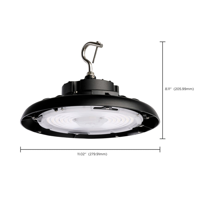 SATCO/NUVO 100W UFO LED High Bay 4000K 14100Lm 277-480V Black Finish (65-801R2)