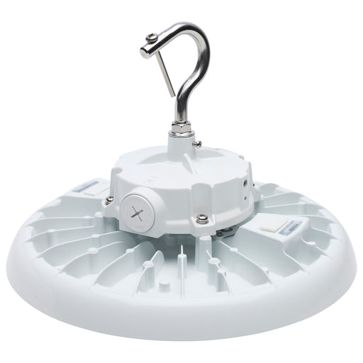 SATCO/NUVO LED UFO High Bay Wattage/CCT Selectable 80W/100W/120W 3000K/4000K/5000K 120-347V White Finish (65-812)