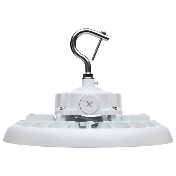 SATCO/NUVO LED UFO High Bay Wattage/CCT Selectable 80W/100W/120W 3000K/4000K/5000K 120-347V White Finish (65-812)