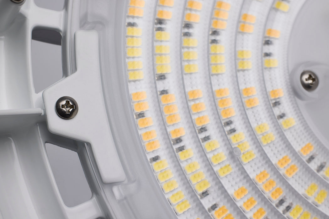 SATCO/NUVO LED UFO High Bay Wattage/CCT Selectable 80W/100W/120W 3000K/4000K/5000K 120-347V White Finish (65-812)