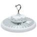SATCO/NUVO LED UFO High Bay Wattage/CCT Selectable 150W/175W/200W 3000K/4000K/5000K 120-347V White Finish (65-813)