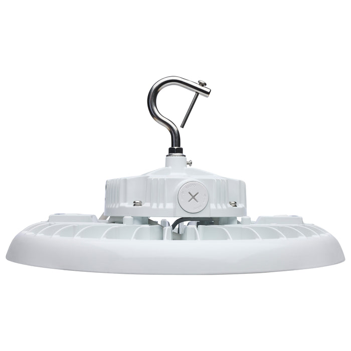 SATCO/NUVO LED UFO High Bay Wattage/CCT Selectable 150W/175W/200W 3000K/4000K/5000K 120-347V White Finish (65-813)