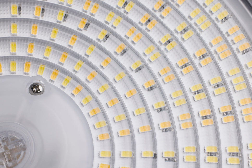 SATCO/NUVO LED UFO High Bay Wattage/CCT Selectable 150W/175W/200W 3000K/4000K/5000K 120-347V White Finish (65-813)