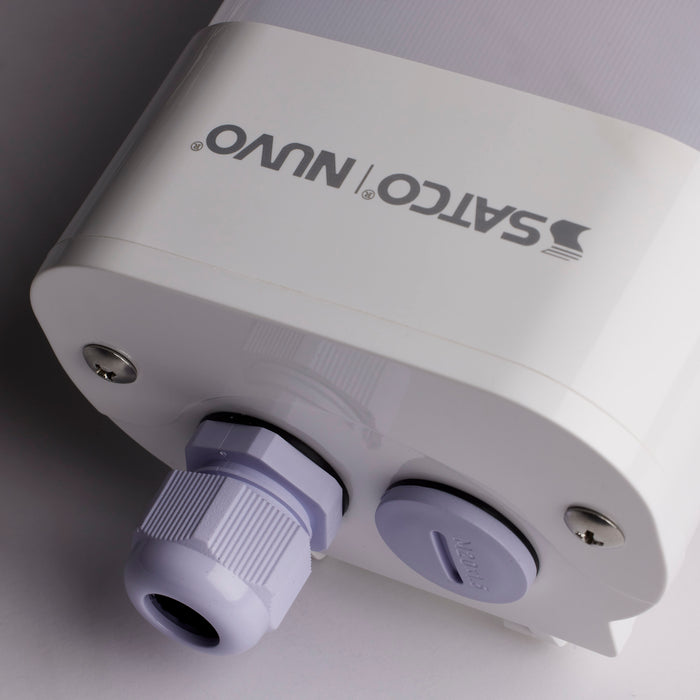 SATCO/NUVO 4 Foot LED Tri-Proof Linear Fixture CCT And Wattage Selectable 40W/50W/60W 3000K/4000K/5000K 0-10V Dimming (65-831R1)