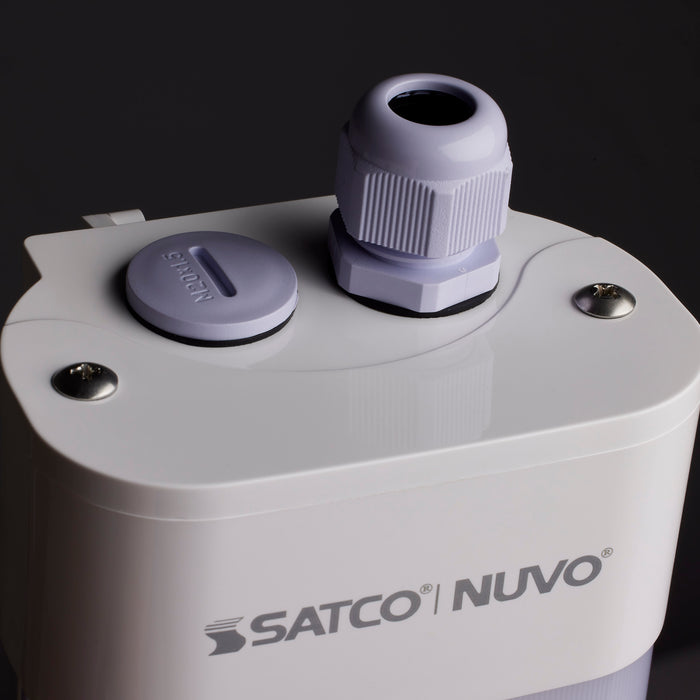 SATCO/NUVO 4 Foot LED Tri-Proof Linear Fixture CCT And Wattage Selectable 40W/50W/60W 3000K/4000K/5000K 0-10V Dimming (65-831R1)