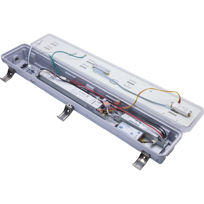 SATCO/NUVO 20W LED 2 Foot Linear Vapor Proof Fixture CCT Selectable 3000K/4000K/5000K 120-347V (65-836)