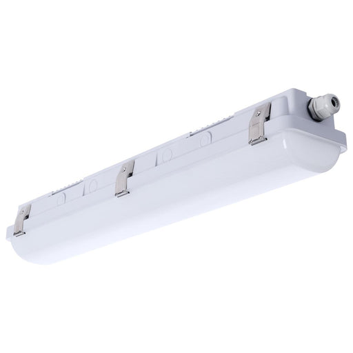 SATCO/NUVO 20W LED 2 Foot Linear Vapor Proof Fixture CCT Selectable 3000K/4000K/5000K 120-347V (65-836)