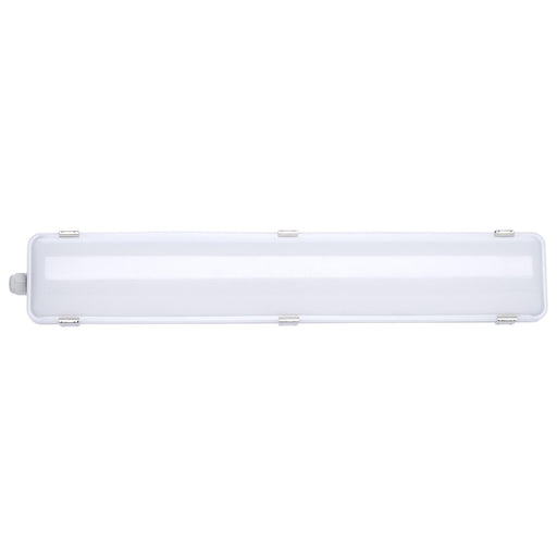 SATCO/NUVO 20W LED 2 Foot Linear Vapor Proof Fixture CCT Selectable 3000K/4000K/5000K Emergency Battery Integrated Microwave Sensor 120-347V (65-838)